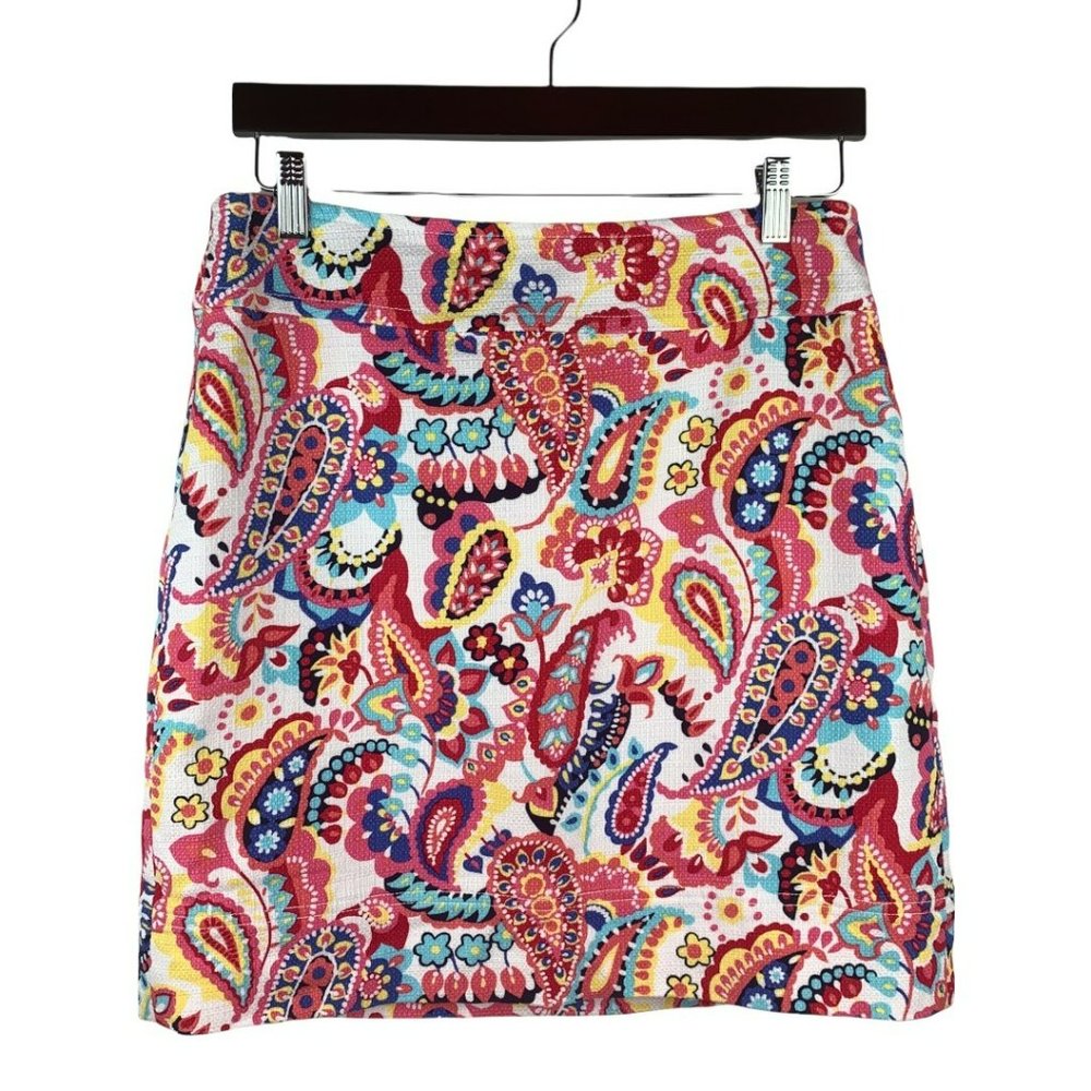 Talbots Floral Paisley Skirt Size 8